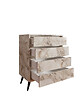 HABITAT ET JARDIN - Commode en bois "Suvera" - 70 x 40 x 86 cm - Beige marbré - vignette