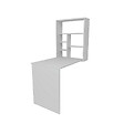 HABITAT ET JARDIN - Table de maquillage en bois "Sedir" - 90 x 59 x 74 cm - Blanc - vignette