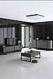 HABITAT ET JARDIN - Buffet en bois "Luxe" - 160 x 35 x 80 cm - Gris anthracite - vignette