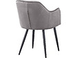 HABITAT ET JARDIN - Lot de 2 chaises "Velma" en velours avec accoudoirs - Gris - vignette