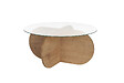 HABITAT ET JARDIN - Table basse en bois "Aeris" - 75 x 75 x 35 cm - Chêne SaphirTransparent - vignette