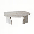 HABITAT ET JARDIN - Table basse en bois "Rock" 100 x 60 x 35 cm - Travertin - vignette