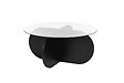 HABITAT ET JARDIN - Table basse en bois "Aeris" - 75 x 75 x 35 cm - Bois NoirTransparent - vignette