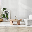 HABITAT ET JARDIN - Table basse en bois "Rock" 100 x 60 x 35 cm - Chêne saphir - vignette