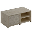HABITAT ET JARDIN - Table basse en bois "Gord" - 90 x 45 x 44 cm - Travertin - vignette
