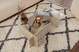 HABITAT ET JARDIN - Table basse en bois "Flavio" - 105 x 65 x 30 cm - Travertin - vignette