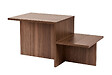 HABITAT ET JARDIN - Table basse en bois "Harmony" - 80 x 40 x 40 cm - Noyer - vignette