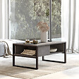 HABITAT ET JARDIN - Table basse en bois "ML34" - 100 x 59 x 44 cm - Argent - vignette