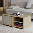 HABITAT ET JARDIN - Table basse en bois "Gord" - 90 x 45 x 44 cm - Beige - vignette