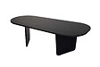 HABITAT ET JARDIN - Table basse en bois "Ovalis" - 130 x 65 x 40 cm - Bois Noir - vignette