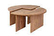 HABITAT ET JARDIN - Table basse en bois "Moira" 90 x 90 x 41 cm - Pin atlantique - vignette