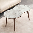 HABITAT ET JARDIN - Table basse en bois "Moon" 99 x 54 x 45 cm - Blanc - vignette