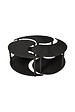 HABITAT ET JARDIN - Ensemble de table basse en bois "Yin" 70 x 70 x 38 cm - Noir - vignette