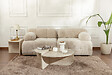 HABITAT ET JARDIN - Table basse en bois "Orion" - 90 x 60 x 30 cm - Travertin - vignette