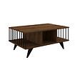 HABITAT ET JARDIN - Table basse en bois "Bert" - 90 x 60 x 40 cm - Noyer - vignette