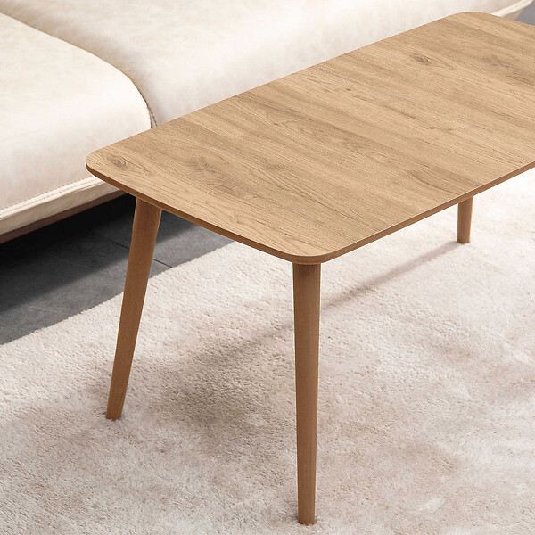 HABITAT ET JARDIN - Table basse en bois "Luci" 100 x 53 x 45 cm - Chêne - large