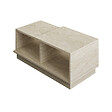 HABITAT ET JARDIN - Table basse en bois "Consept" - 90 x 45 x 36 cm - Travertin - vignette