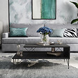 HABITAT ET JARDIN - Table basse en bois "Loire" 100 x 50 x 40 cm - Anthracite - vignette