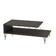 HABITAT ET JARDIN - Table basse en bois "Loire" 100 x 50 x 40 cm - Anthracite - vignette