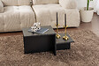 HABITAT ET JARDIN - Table basse en bois "Harmony" 80 x 40 x 40 cm - Bois Noir - vignette
