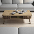 HABITAT ET JARDIN - Table basse en bois "Eylul" - 105 x 60 x 34 cm - Marron - vignette