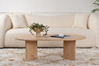 HABITAT ET JARDIN - Table basse en bois "Sable" - 60 x 119 x 40 cm - Chêne Saphir - vignette