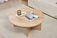 HABITAT ET JARDIN - Table basse en bois "Soleil" - 90 x 90 x 40 cm - Chêne Saphir - vignette