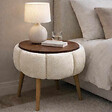 HABITAT ET JARDIN - Table d'appoint en bois "Papatya" - 45 x 45 x 44 cm - Crème - vignette
