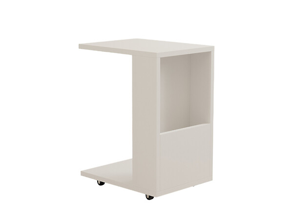 HABITAT ET JARDIN - Table d'appoint en bois "Star" - 40 x 30 x 50 cm - Blanc - large