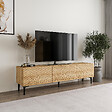HABITAT ET JARDIN - Meuble TV en bois "Felix" 160 x 31,4 x 44,1 cm - Chêne saphir - vignette
