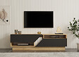 HABITAT ET JARDIN - Meuble TV en bois "Yaprak" - 160 x 40 x 45 cm - Saphir, Anthracite - vignette