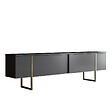 HABITAT ET JARDIN - Meuble TV en bois "Luxe" - 180 x 30 x 50 cm - Or - vignette