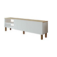 HABITAT ET JARDIN - Meuble TV en bois "River" - 150 x 31 x 48 cm - Blanc - vignette