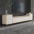 HABITAT ET JARDIN - Meuble TV en bois "Imaj" - 260 x 35 x 60 cm - TravertinOr - vignette