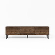 HABITAT ET JARDIN - Meuble TV en bois "Felix" - 160 x 31 x 44 cm - Marron - vignette