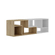 HABITAT ET JARDIN - Meuble TV modulable en bois "Glis" - 145 x 35 x 44 cm - Blanc - vignette