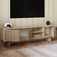 HABITAT ET JARDIN - Meuble TV en bois "Ravello" - 150 x 30 x 45 cm - Beige - vignette