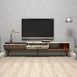 HABITAT ET JARDIN - Meuble TV en bois "Milan" - 180 x 35 x 40 cm - NoyerBlanc - vignette