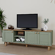 HABITAT ET JARDIN - Meuble TV en bois "Mia" - 160 x 40 x 56 cm - Vert - vignette