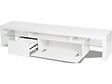 HABITAT ET JARDIN - Meuble TV LED laqué "Tina" - 187.5 x 34 x 38 cm - Blanc - vignette