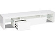 HABITAT ET JARDIN - Meuble TV LED laqué "Tina" - 187.5 x 34 x 38 cm - Blanc - vignette