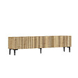 HABITAT ET JARDIN - Meuble TV en bois "Oscar" - 180 x 31 x 45 cm - Marron clair - vignette