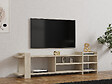 HABITAT ET JARDIN - Meuble TV en bois "Zeyna" - 156 x 29 x 40 cm - Travertin - vignette