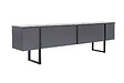 HABITAT ET JARDIN - Meuble TV en bois "Serenity" 180 x 30 x 50 cm - Anthracite - vignette