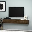 HABITAT ET JARDIN - Meuble TV en bois "Terra" - 180 x 31 x 26 cm - Marron - vignette