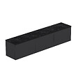HABITAT ET JARDIN - Meuble TV en bois "Neon" - 160 x 32 x 35 cm - Anthracite - vignette