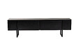 HABITAT ET JARDIN - Meuble TV en bois "Serenity" - 180 x 29 x 50 cm - Noir - vignette