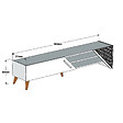 HABITAT ET JARDIN - Meuble TV en bois "Beril" - 180 x 40 x 37 cm - Noyer - vignette