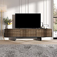 HABITAT ET JARDIN - Meuble TV en bois "Hege" - 180 x 30 x 44 cm - Noir - vignette