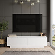 HABITAT ET JARDIN - Meuble TV en bois "FN1" - 140 x 35 x 38 cm - Blanc - vignette